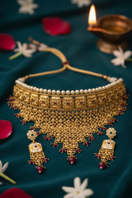 Gold Triangle Choker