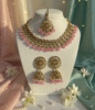 Necklace Set With Pink Beads